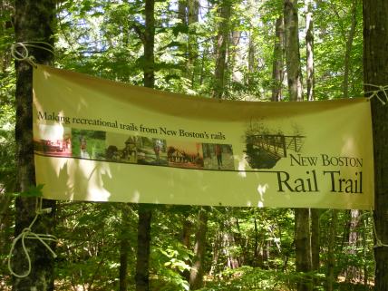 I love this banner at the trailhead.